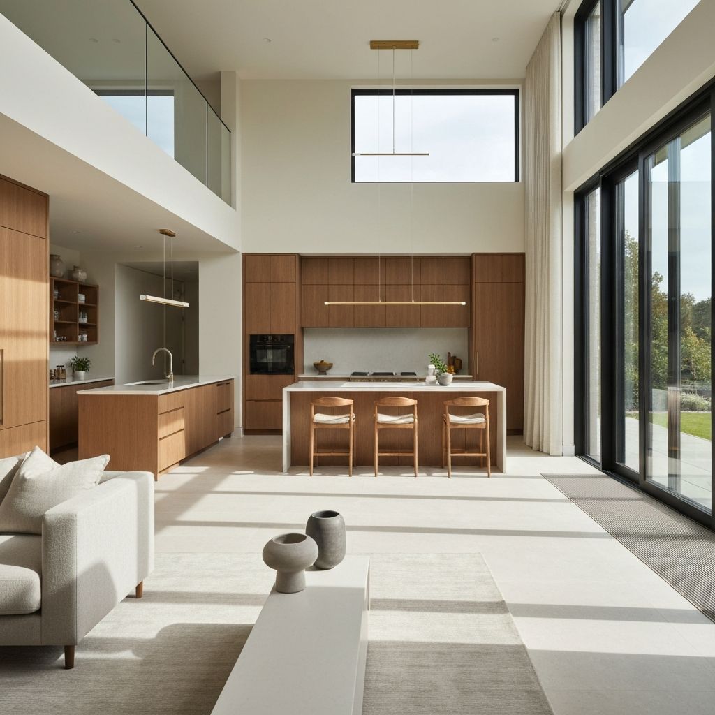 Modern home interior with contemporary design and natural light
